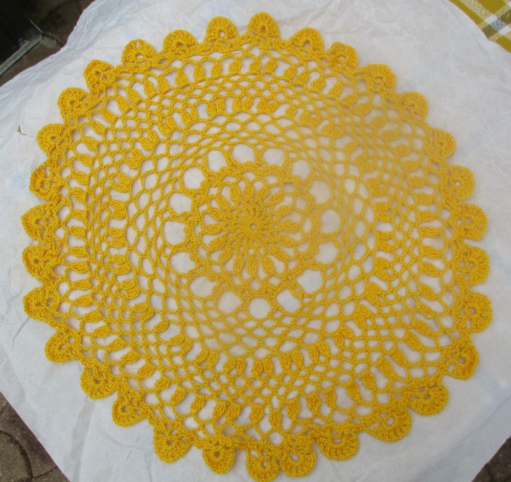 Napperon au Crochet fait main : Rond de 37 cm Décoration
