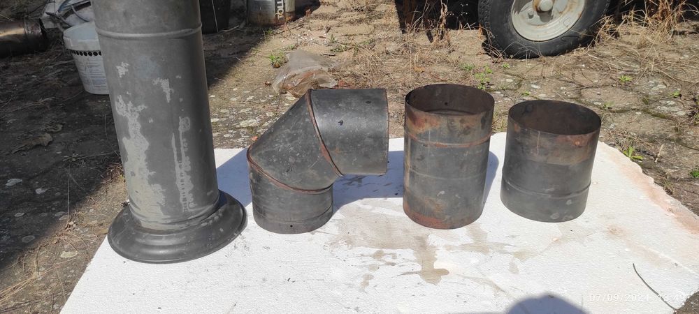 conduits de fum&eacute;e &eacute;maill&eacute; Dia.180 Bricolage