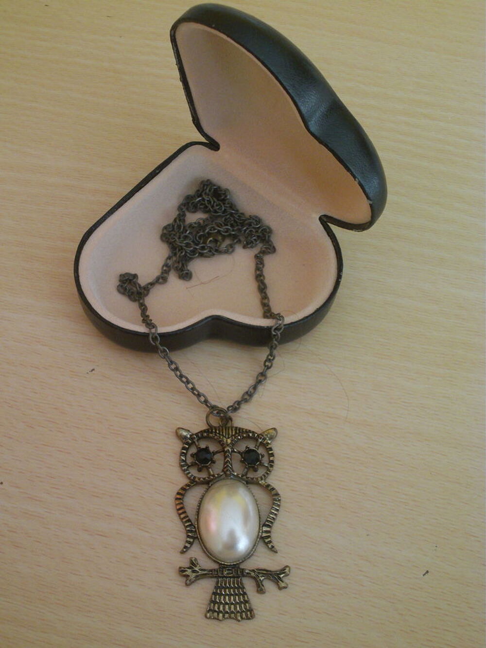  Pendentif grand hibou avec pierres N&deg; 925 Bijoux et montres