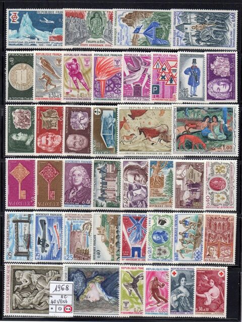 LOT DE TIMBRES   - FRANCE -
Neuf**   1968 5 Caumont (09)