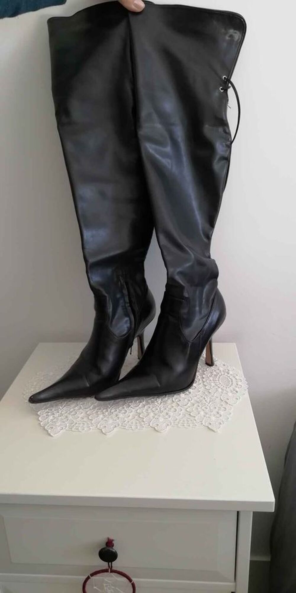 BOTTES EN CUIR SOUPLE FEMME Chaussures