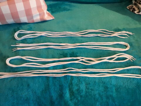 Lacets ronds pour baskets - blanc 3 Livry-Gargan (93)