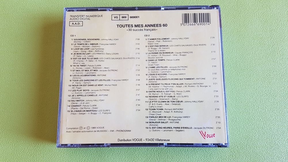 TOUTES MES ANN&Eacute;ES 60 CD et vinyles