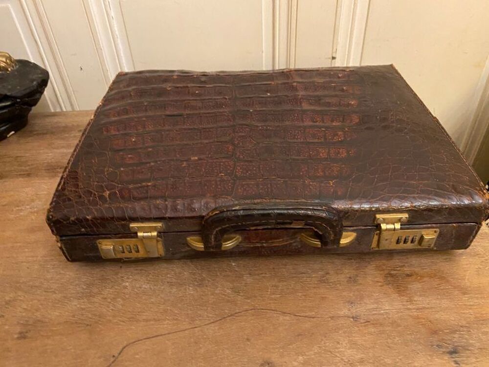 Attache case crocodile Maroquinerie