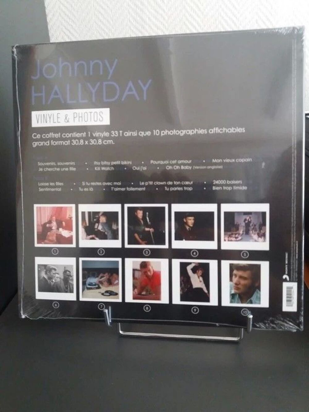 Coffret Johnny Hallyday vinyle et photos CD et vinyles