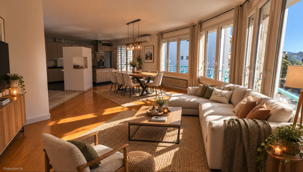 Vente Appartement T3 86 m² - Climatisation - 2 balcons - Ascenseur Grenoble