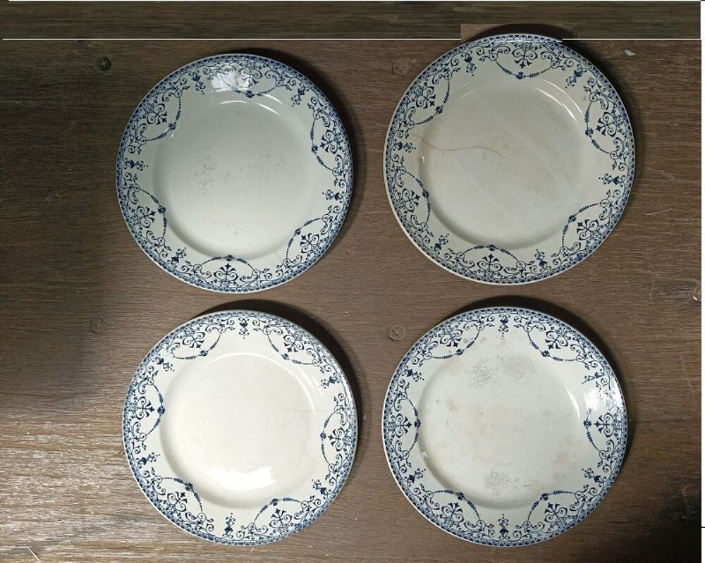 4 Assiettes plates terre de fer Balzac dpc 08239394 Décoration