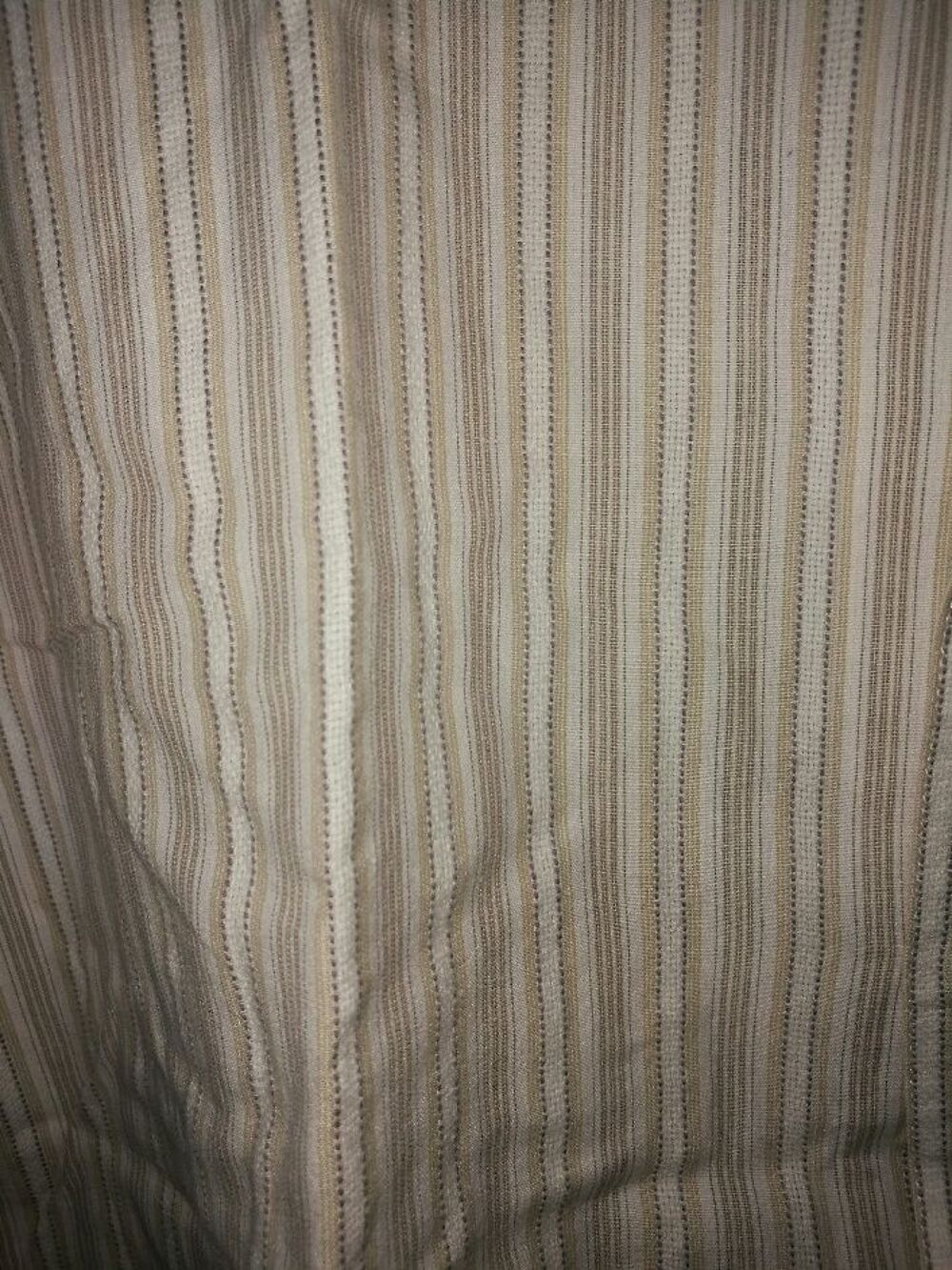 Chemise ray&eacute; beige manches courtes T 41/42 Vêtements