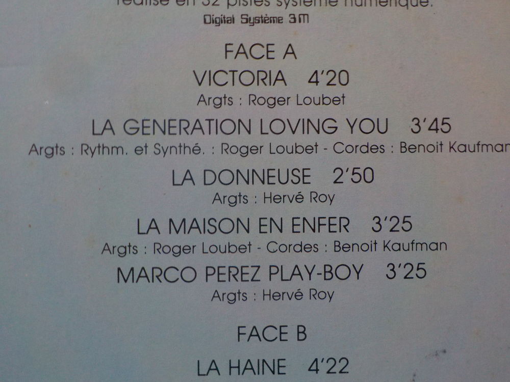 VYNIL 33T MICHEL SARDOU Album VICTORIA 1980 CD et vinyles