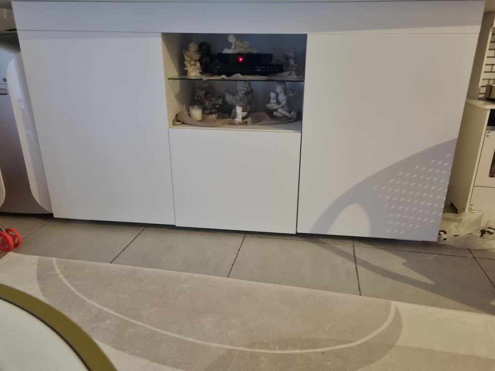Buffet blanc lumineux led Meubles