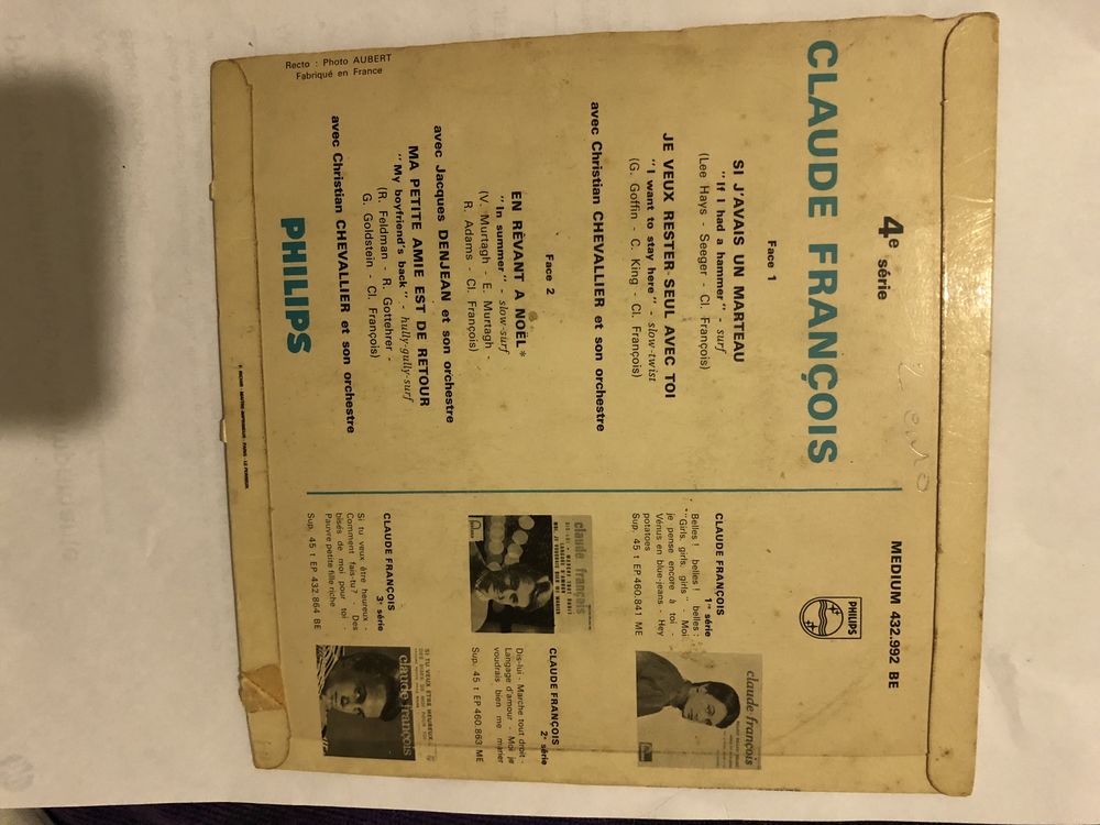 vinyle Claude Fran&ccedil;ois CD et vinyles