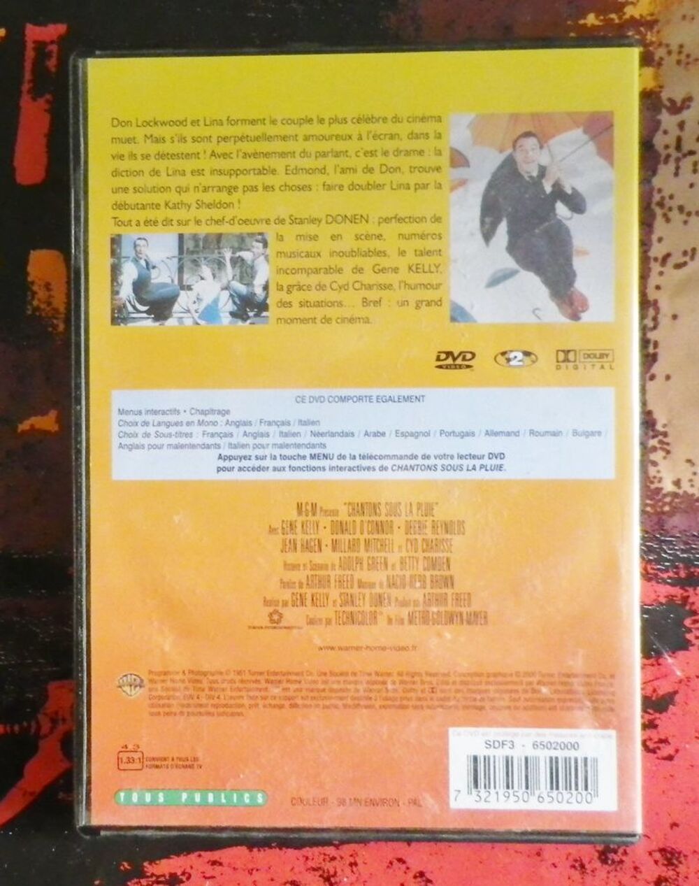 DVD CHANTONS SOUS LA PLUIE GENE KELLY DVD et blu-ray