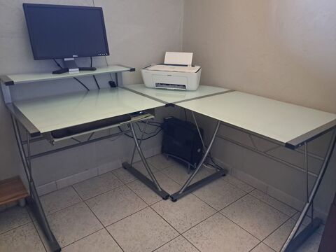Bureau d'angle en verre tremp 30 Domessin (73)