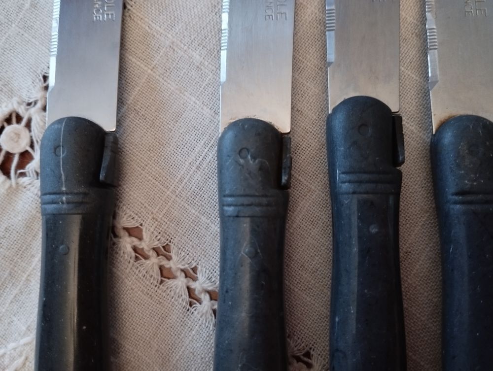 12 Couteaux + fourchettes &agrave; crustac&eacute;s + couteau &agrave; pain Cuisine