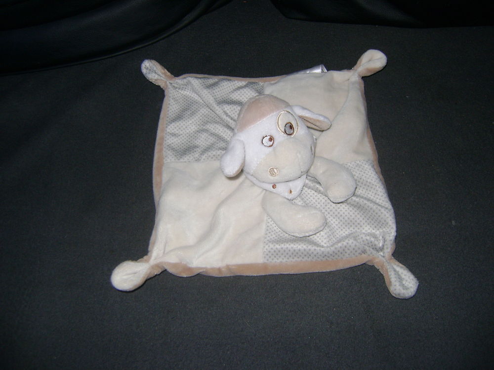 Doudou carre plat mouton beige - Mots D'enfants Puériculture