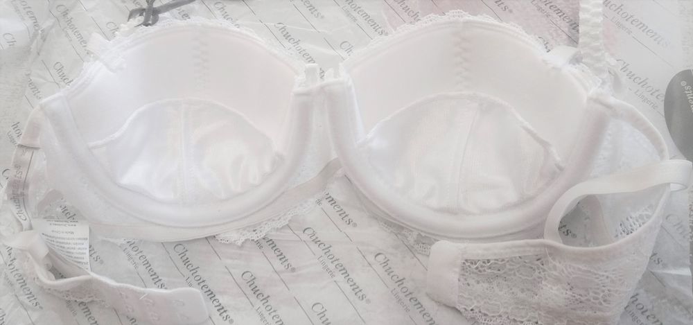 Soutien gorge blanc raffin&eacute; Chuchotements neuf - T 85 B Vêtements