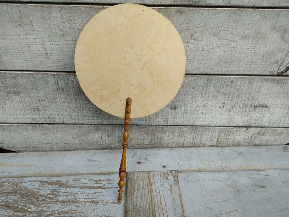 &Eacute;cran de Courtoisie XIX&egrave;me D&eacute;cor Peint Chine Asie &Eacute;ventail 