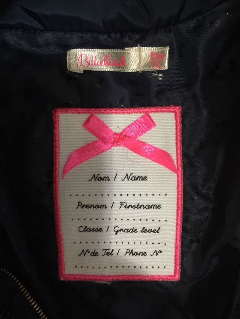 Blouson avec capuche enfant fille " Billieblush " V�tements enfants