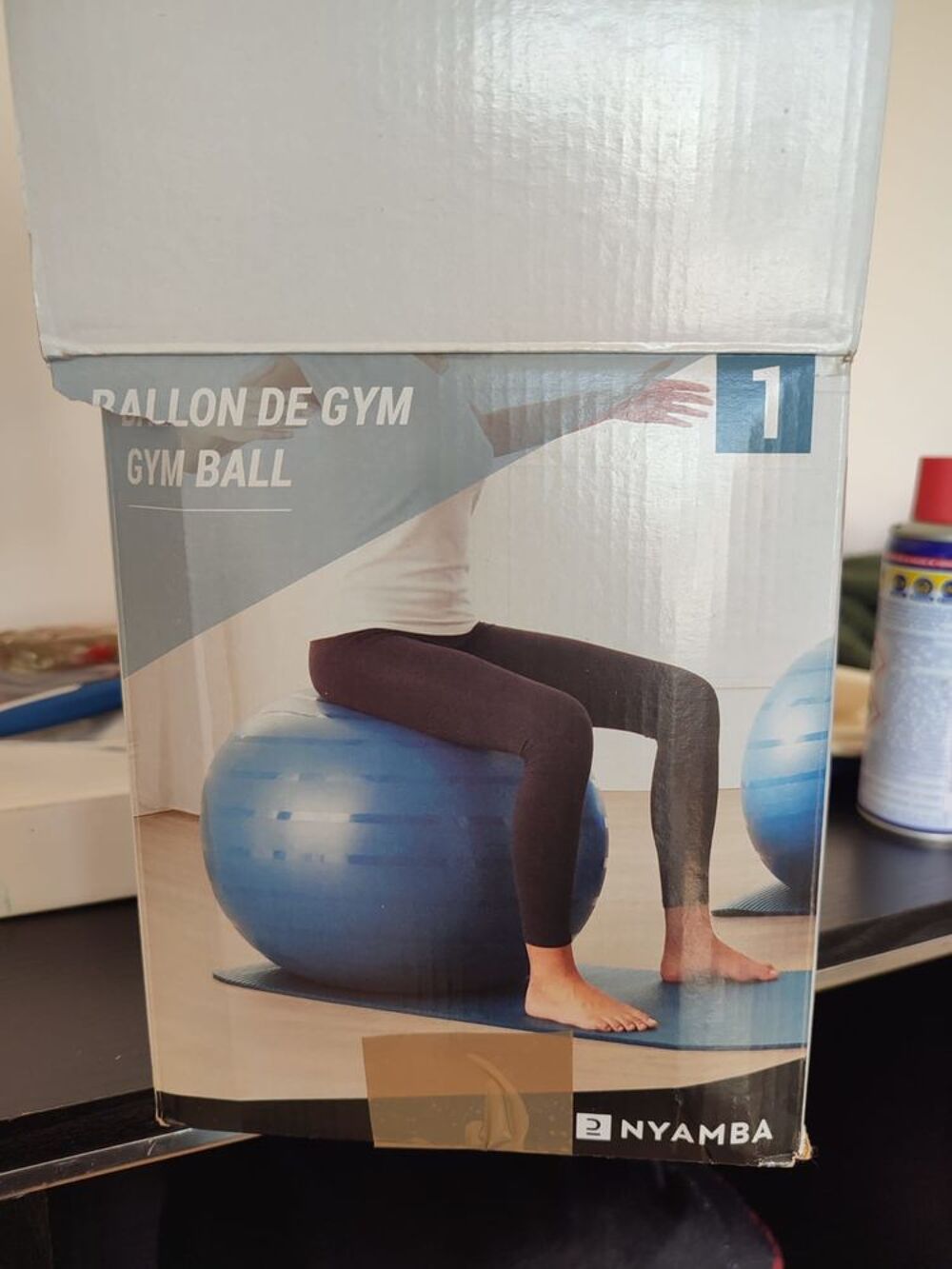 BALLON DE GYM NYAMBA NEUF - Taille 1 - 1m60 Sports