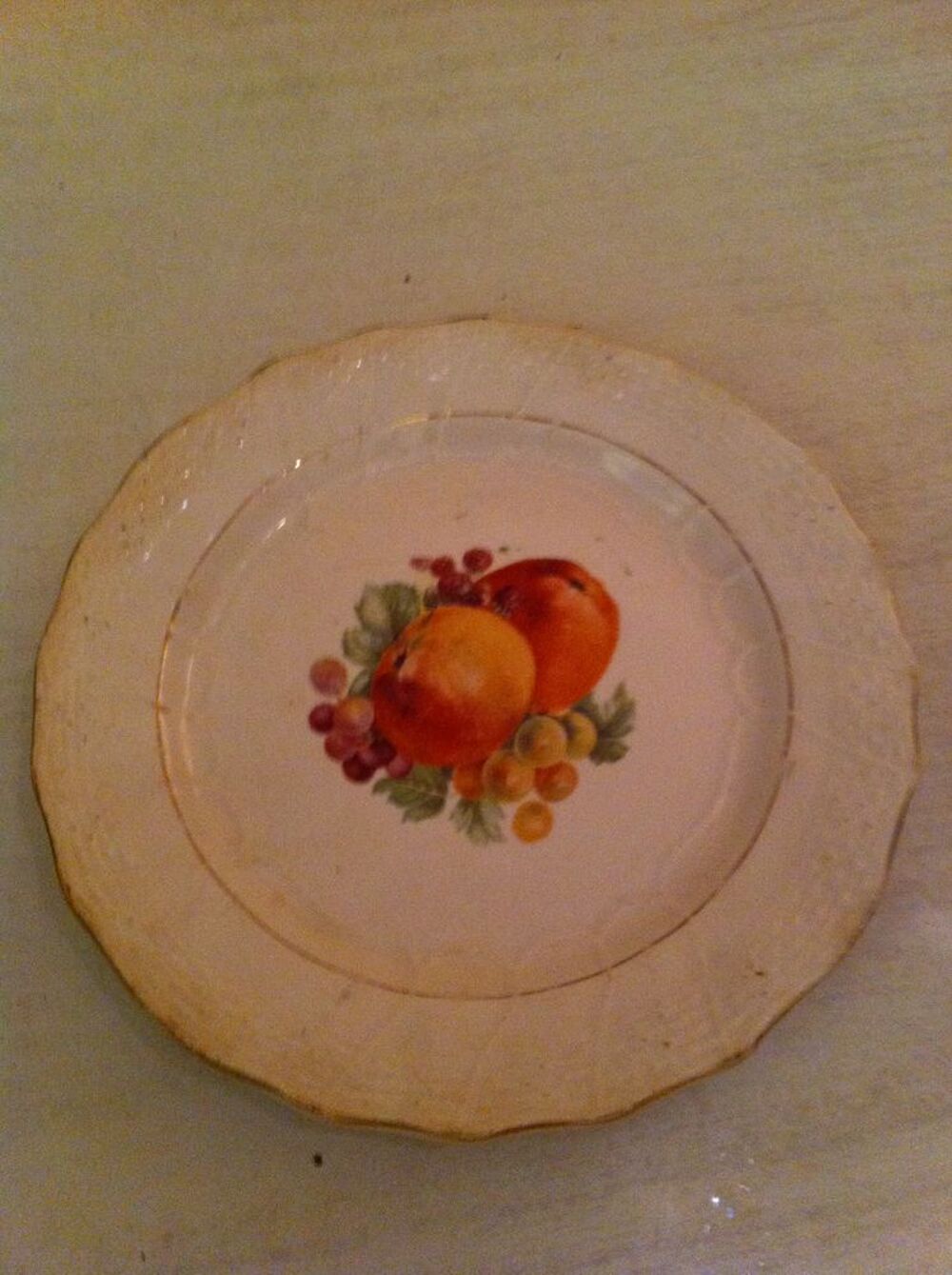 Assiette liseret or Nord Hamade (7120) Cuisine