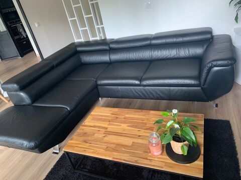Canap angle convertible en cuir 1300 Vayres-sur-Essonne (91)