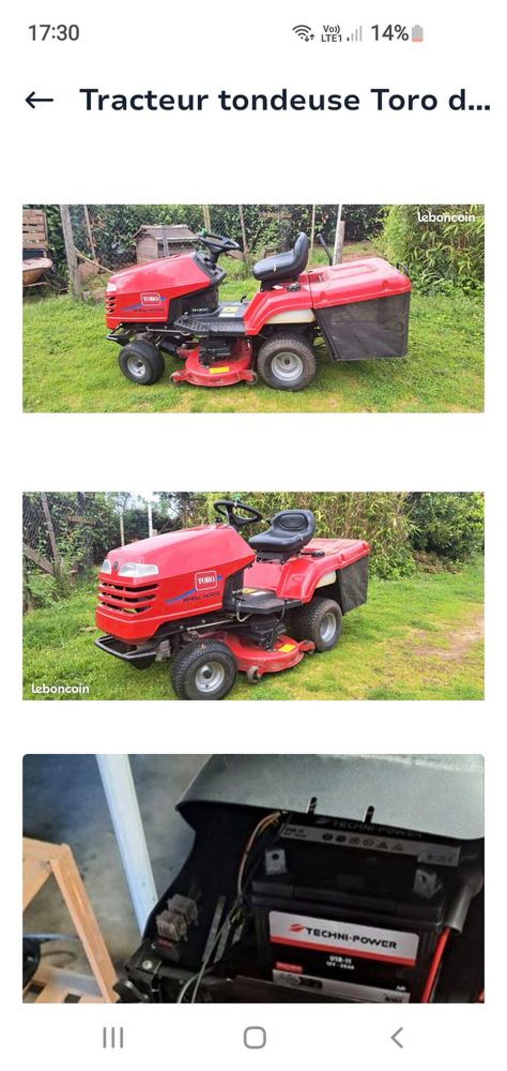 Tracteur tondeuse Toro dh 200 avec panier parfait etat Jardin