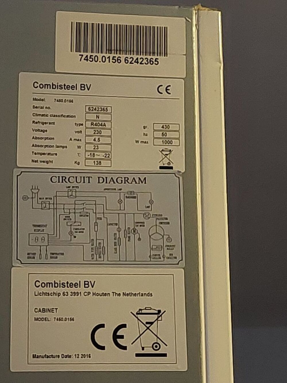 cong&eacute;lateur Electroménager