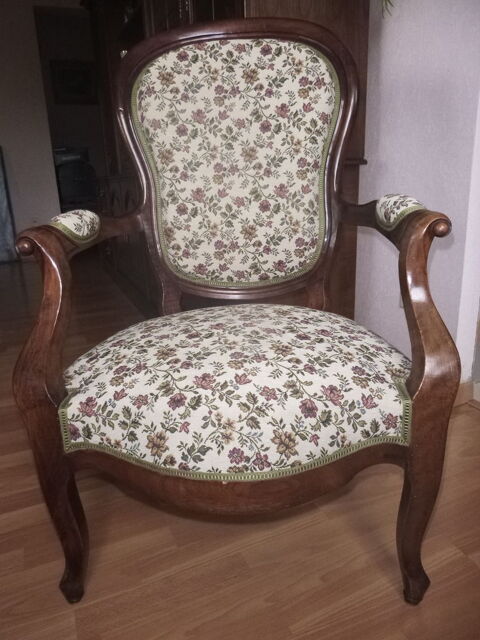 fauteuil style Louis-Philippe refait � neuf acajou tapisseri 70 Belfort (90)