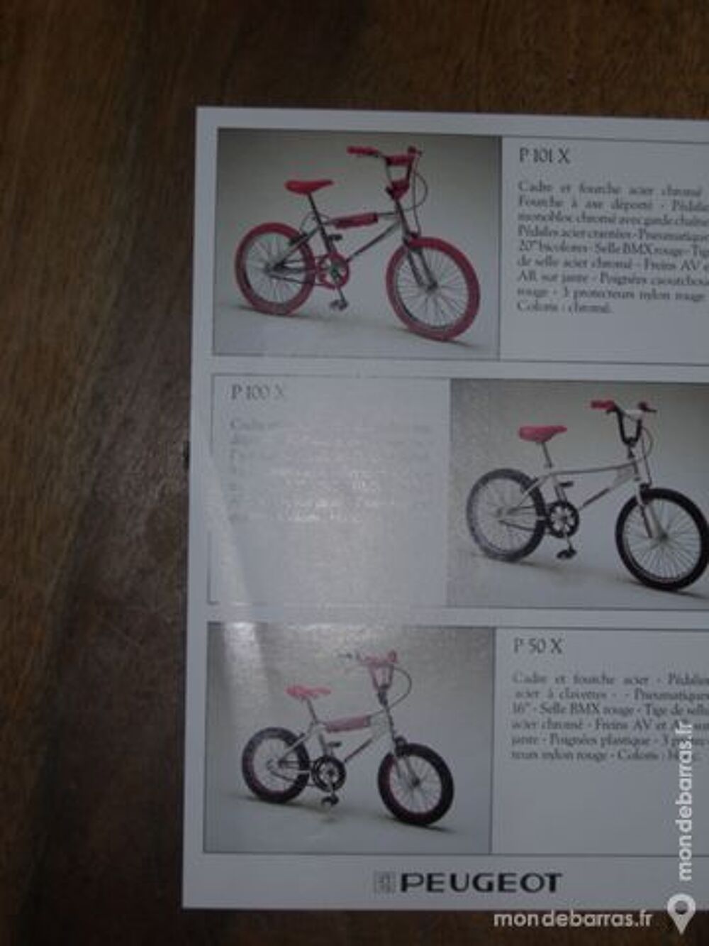 peugeot bicrossblanc Vélos