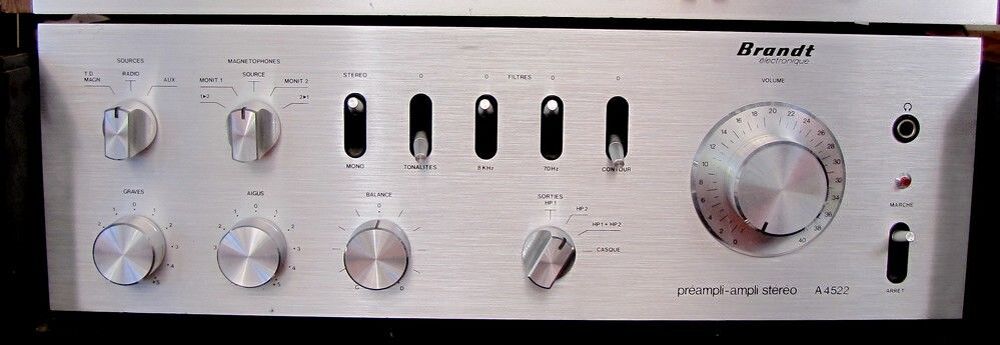 Ampli pr&eacute;-ampli audiophile BRANDT A4522 Audio et hifi