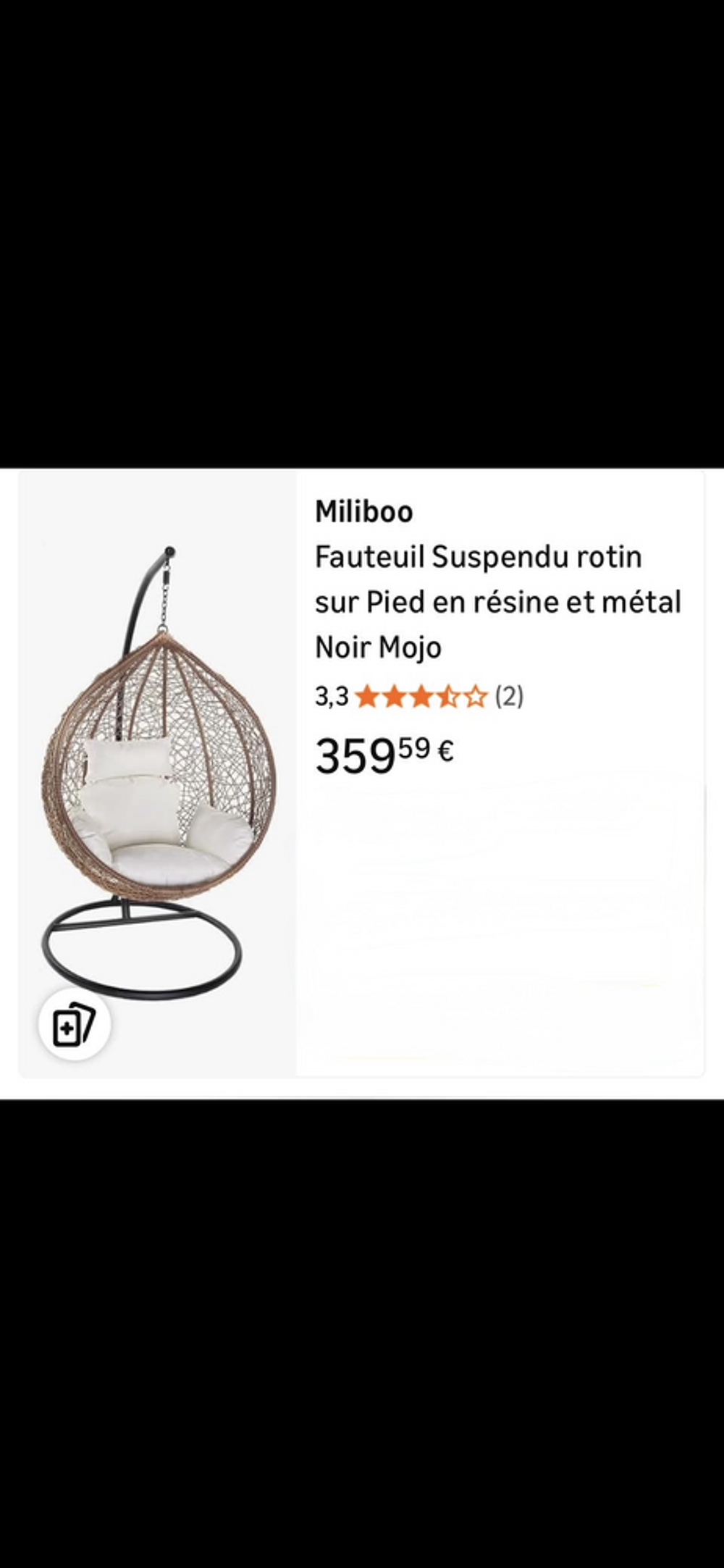 Fauteuil suspendu Meubles