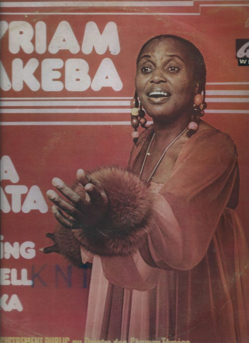 Vinyle 33T Myriam Mak&eacute;ba ,phonodisk original nig&eacute;ria CD et vinyles