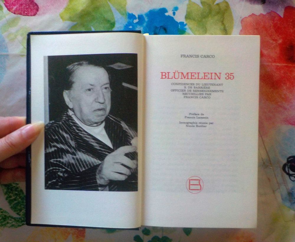 BLUMELEIN 35 par Francis CARCO Les Classiques de l'Espionnag Livres et BD