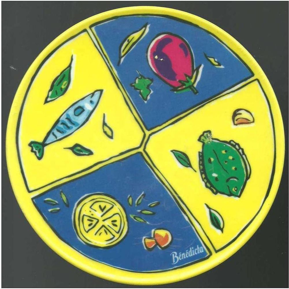 Dessous de plat publicitaire rond BENEDICTA Cuisine
