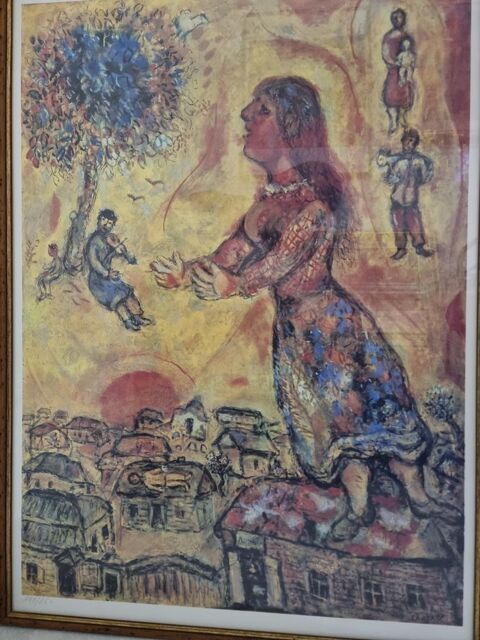 March Chagall litographie 50x70 0 Italie