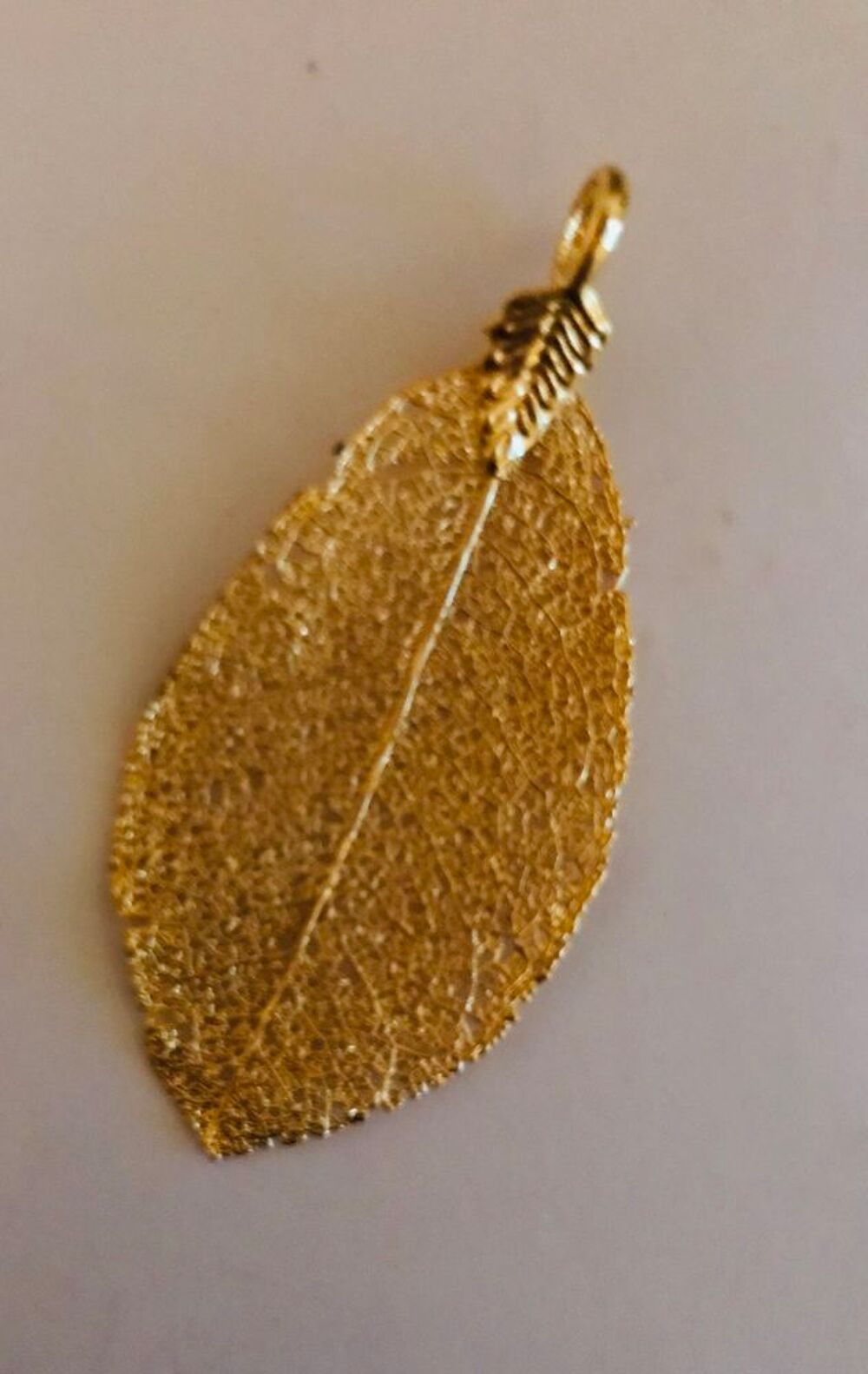 Feuille naturelle recouverte d'or Bijoux et montres