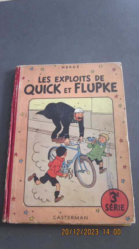 B D LES EXPLOITS DE QUICK ET FLUPKE DE 1950 D' HERGE  35 Coquelles (62)