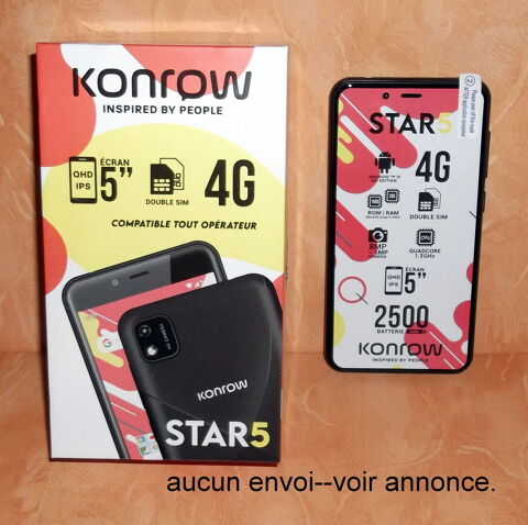 smartphone Konrow star 5--neuf. 50 Wattrelos (59)
