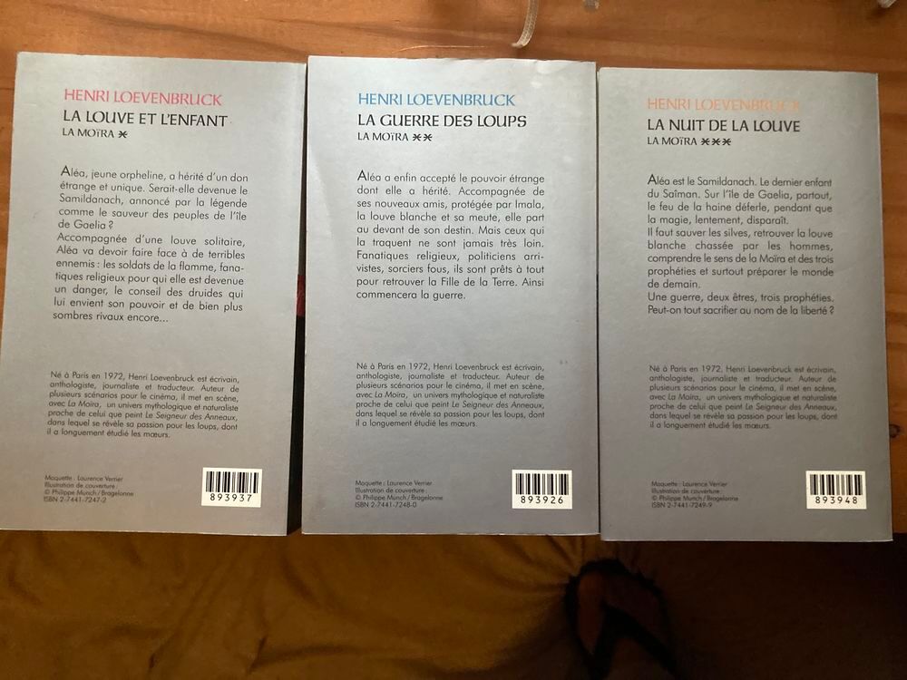 Trilogie "LA MO&Iuml;RA" de Henri LOEVENBRUCK Livres et BD