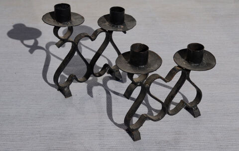 2 bougeoirs mtal  Thme c?urs  46 Saint-Clair-sur-Galaure (38)