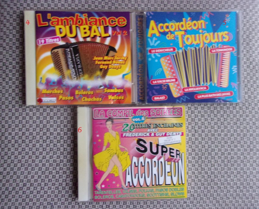 CD d'ACCORDEON MUSETTE GUINGUETTE CD et vinyles