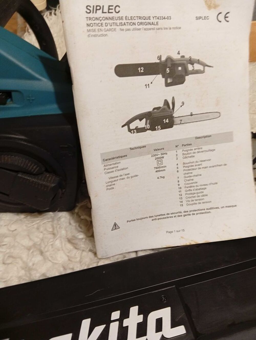 tron&ccedil;onneuse Makita Bricolage