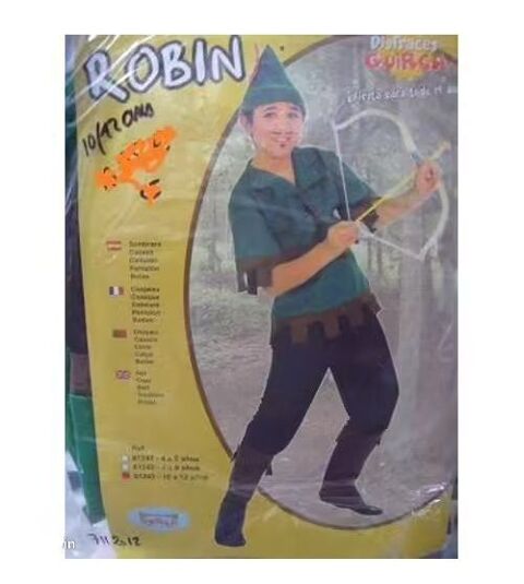 Costume Enfant Robin Des Bois10/12 Ans
14 Saint-Zacharie (83)