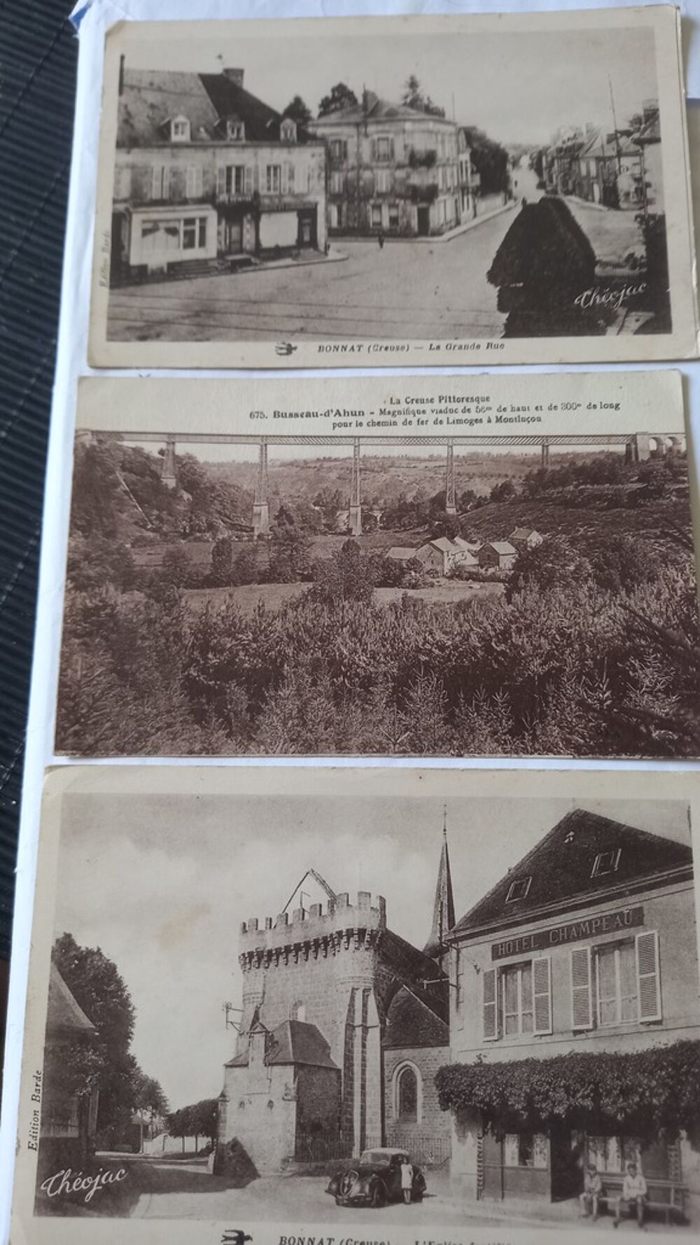  cartes postales anciennes Creuse 