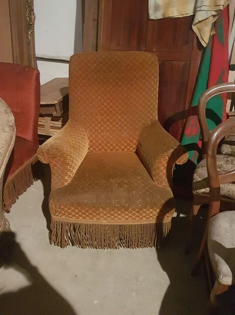 Fauteuil crapaud/berg&egrave;re vintage Meubles