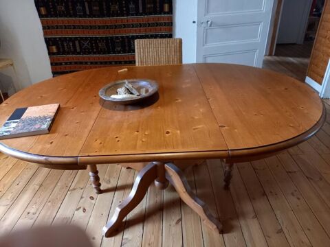 Table ronde bois style anglais avec 2 rallonges 280 Saint-Brieuc (22)