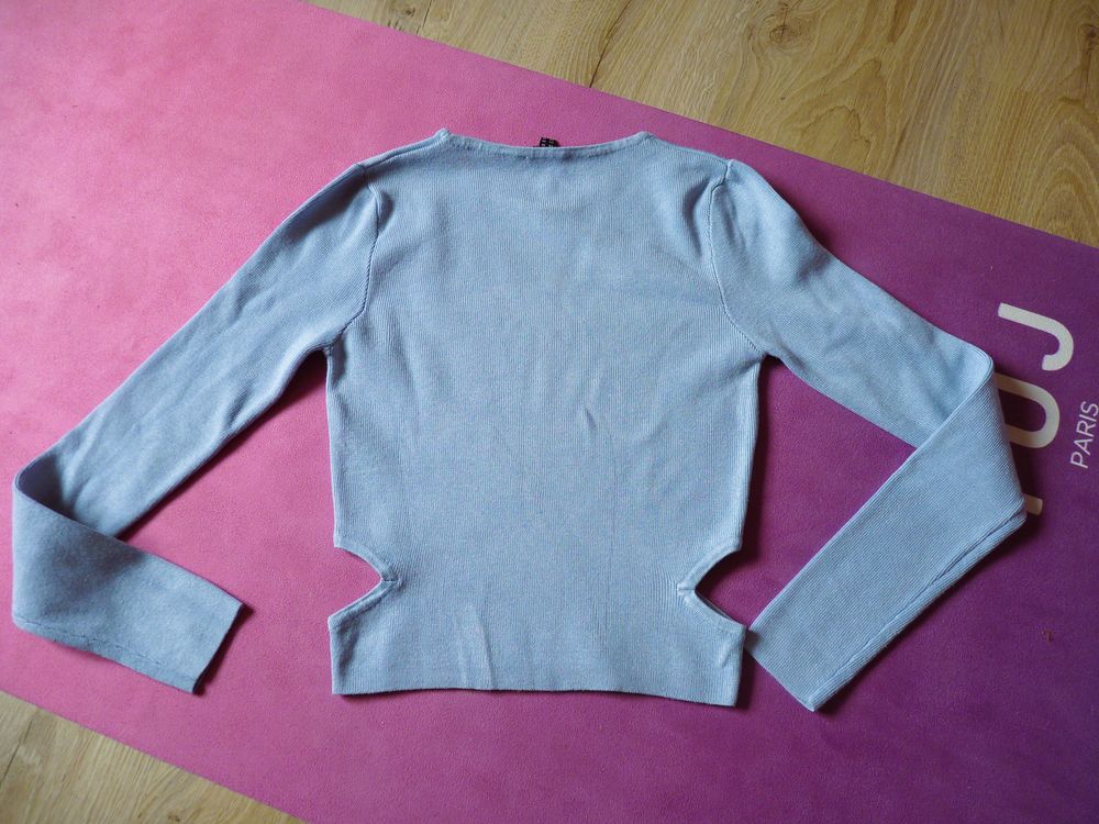 Lot 2 Pulls Femme Jennyfer 36 S bleu ciel TBE manches longue Vêtements