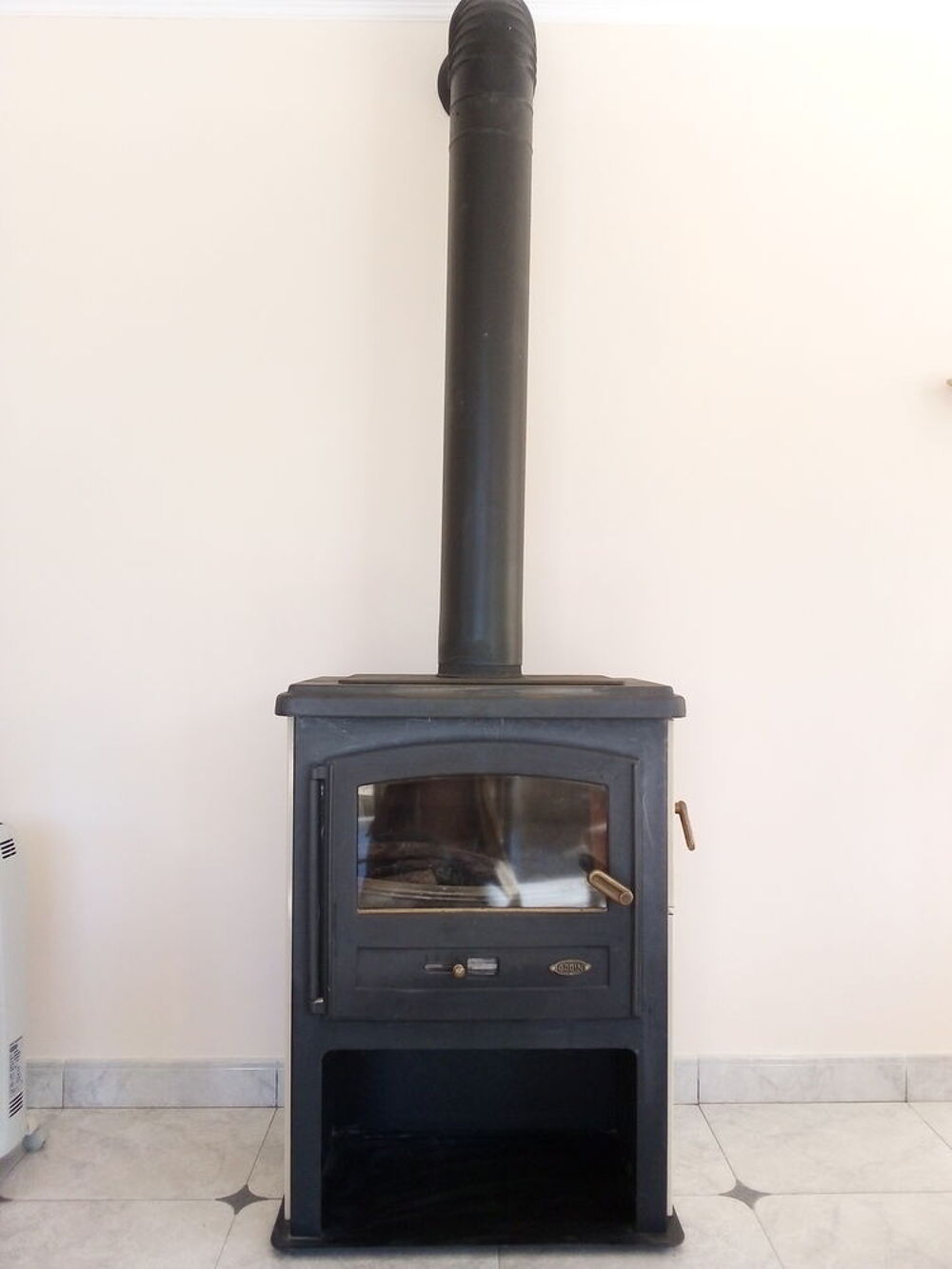 Poele &agrave; bois GODIN ECO 10kw fonte et acier Bricolage