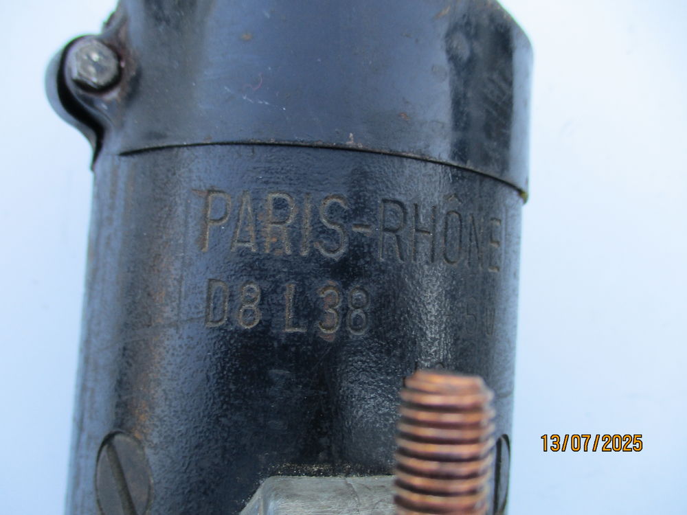 D&eacute;marreur &agrave; tirette Paris-Rh&ocirc;ne D8L38 6v pour 2CV 