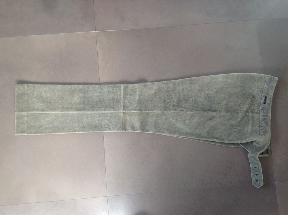 Pantalon cuir v&eacute;ritable Barbara Bui Initials Vêtements